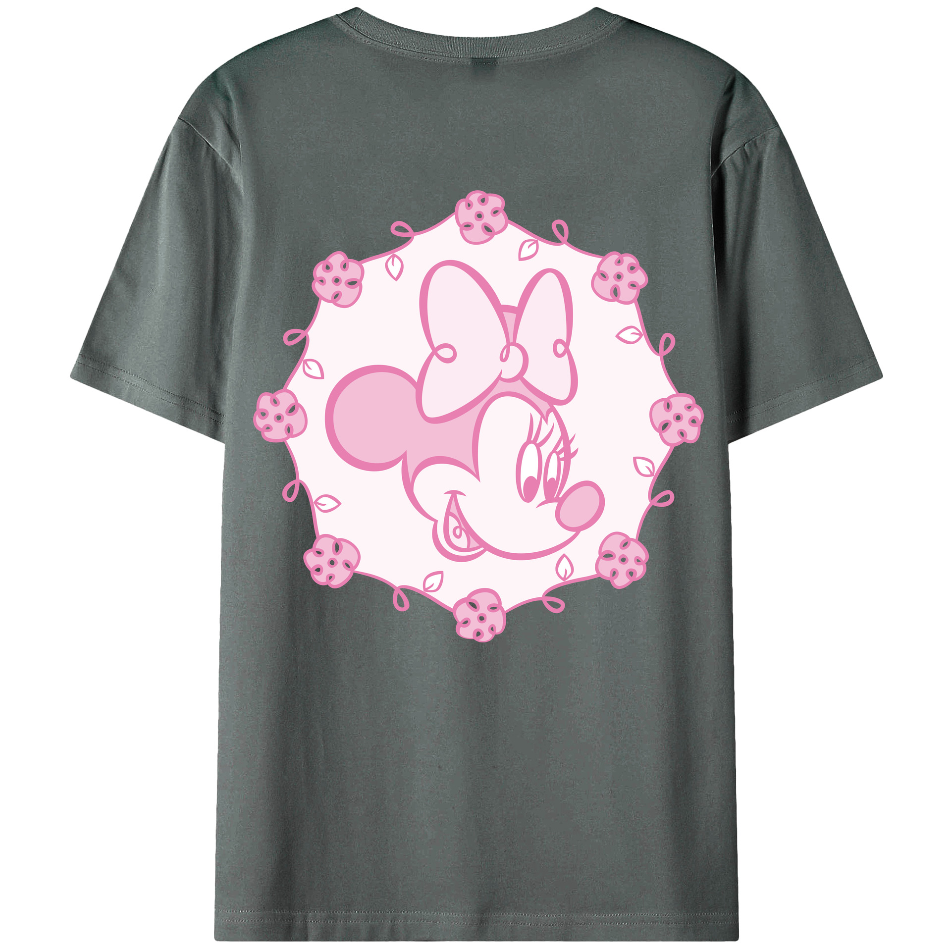 （画像用） ミッキーマウス Mickey Mouse 綿100％半袖Tシャツ（背面プリント）